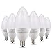 Albrillo E12 LED Candelabra Bulb 5W, 40 Watt Equivalent, Warm White, 6 Pack