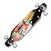 VOLADOR Urban Freeride Pro Longboard Cruiser 40-42inch | Canadian Maple Wood Deck & Forged Reverse Kingpin Truck | Drop Through Longboard Complete Setup for Urban Commuting (Splash)