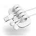 Cord Organizer with 4 Slots Cable Organizer Self Adhesive Cable Management (White)