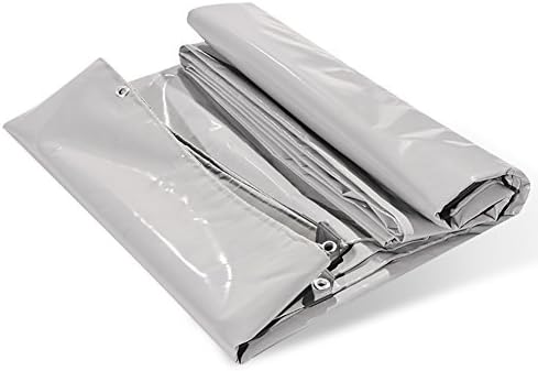 Tarpaulin Waterproof Tarpaulin, Electric Welding Cloth Flame Retardant Cloth Fireproof Cloth Outdoor Thickening Tarpaulin-0.6mm-500g/㎡ (Size : 6X8M)