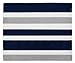 Sweet Jojo Designs Navy Blue, Gray and White Accent Floor Rug for Stripe Kids Teen Bedding Collection