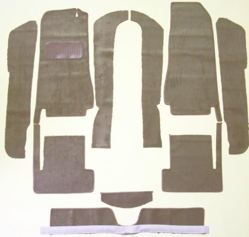 Newark Auto 29-851 Fiat 124 Spider And Spider Biscuit Tan Cut Pile Replacement Carpet With 20 Ounce Padding