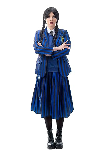 Zölibat - Costume Wednesday pour enfants, déguisement pour le carnaval et Halloween, costume pour enfants