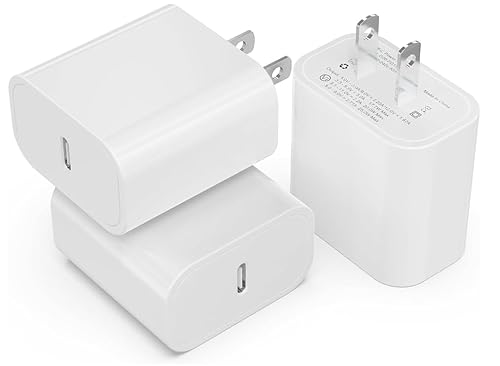 3Pack USB C Charger Block 20W, iGENJUN PD Type C Wall Chargers