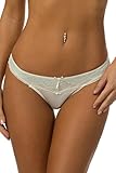 Velvet Kitten Play It Cool Sexy Thong Panty 122851 Small Ivory