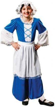 Girls Fancy DressGirl's Tudor Costume Age 4-6 Blue