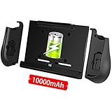 10000mAh Battery Charger Case for Nintendo Switch, Portable Backup Charge Power Bank Station Console with a Pair of Joy-Con Grip, with Kick Stand &amp; Game Card Slot Extended Battery Pack