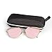 Hippih Cat Eye Sunglasses Metal Frame Mirror Sunglasses For Women