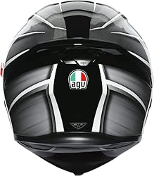AGV K5 S Tempest Motorcycle Helmet Black/Silver Large