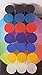 12 Pack New 19 Dram Empty SqueezeToP PoP Open Rx Pill Bottles Prescription Containers FuN COLOR MIX & GREEN CROSS MEDICAL LABELS