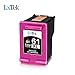 LxTek Remanufactured Ink Cartridge Replacement for HP 61XL 61 XL to use with Envy 4500 5530 5535, DeskJet 2540 1010, OfficeJet 4632 4634, Shows Accurate Ink Level (High Yield, 2 Black|1 Tri-Color)