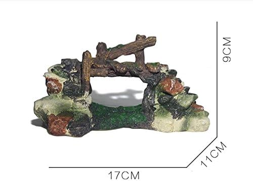 ZFFde Fish Tank Decor Aquarium Ancient Rockery Bridge Ornament for Fish Tank Landscape Decoration for your home from