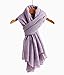 Cotton Scarf Shawl Soft Lightweight Scarves And Wraps For Men And Women. Unisex. (Purple)