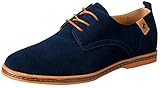 iLoveSIA Men's Leather Suede Oxfords Shoe US Size 12 Blue