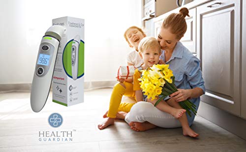 HEALTHGUARDIAN Baby Infant Infrared Digital Forehead Ear Thermometer for Babies and Adults - Accurate Medical Thermometer with Fever Indicator – Professional, Accurate, Reliable, FDA & CE Approved - Thumbnail 6