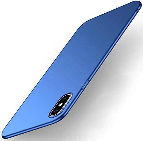 iPhone X Case,iPhone 10 Case,wantflyer Slim Fit Hard Shell Ultra Thin Mobile Phone Cover Excellent Grip for Apple iPhone X-Matte Blue