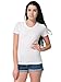 American Apparel Women's Poly-Cotton Short Sleeve Women's's T Size XL White