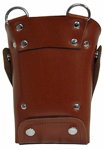 Kissaki Brown Genuine Leather Hair Scissors Holster Hairstylists Cosmetologist Tool Pouch