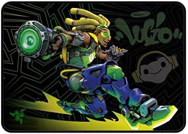 Razer Goliathus Speed (Medium) Gaming Mouse Pad - Overwatch Lucio Edition Smooth Gaming Mat - Anti-Slip Rubber Base - Portable Cloth Design - Anti-Fraying Stitched Frame - Overwatch Lucio Edition