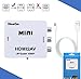 HD Video Converter Box – Generic HDMI to AV RCA CVBS 1080P Composite Audio Video Mini Adapter – Up Scaler Converts HDMI Signals to Normal CVBS for Playing on TV, VHS, VCR & DVD