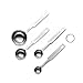 Measuring Spoons,Besiva Kitchen Stainless Steel Measuring Spoons Teaspoons,Set of 4 for Measuring Dry and Liquid Ingredients