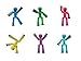 American 24h Express Stikbot || 6 Solid Light Blue/Yellow/Dark Blue/Purple/Orange/Green/Red Stikbot Random Color || Stikbot || Stikbots Action Figure || Funny Movie Stikbot Pets Toys || Stikbots Toys