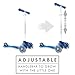 Globber 3 Wheel Adjustable Height Scooter (Blue/Gray)