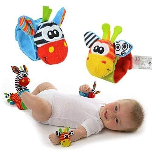 6 BBS+Wrist+Rattle+Animal+Suitable