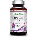 B-3 Nicotinamide 500 mg 100 Capsules - Natural Flush-Free Vitamin Formula | Gluten-Free Nicotinic Amide Niacin | Supports Skin Health | UV Protection | Healthy Cell Repair