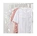 MacTop 50pcs Plastic Transparent Dust Garment Suit Cover Storage Organizer Bags Dustproof Storage Protector Wardrobe Hanging Clothing(60*90cm)