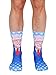 Living Royal People Crew Socks, 3D Print, Colorful & Durable, One Size Fits Most, Made in USA, Bernie Sanders Design