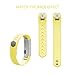AK for Fitbit Alta Bands, Replacement Bands for Fitbit Alta/Alta HR with Metal Clasp（Yellow,Small）
