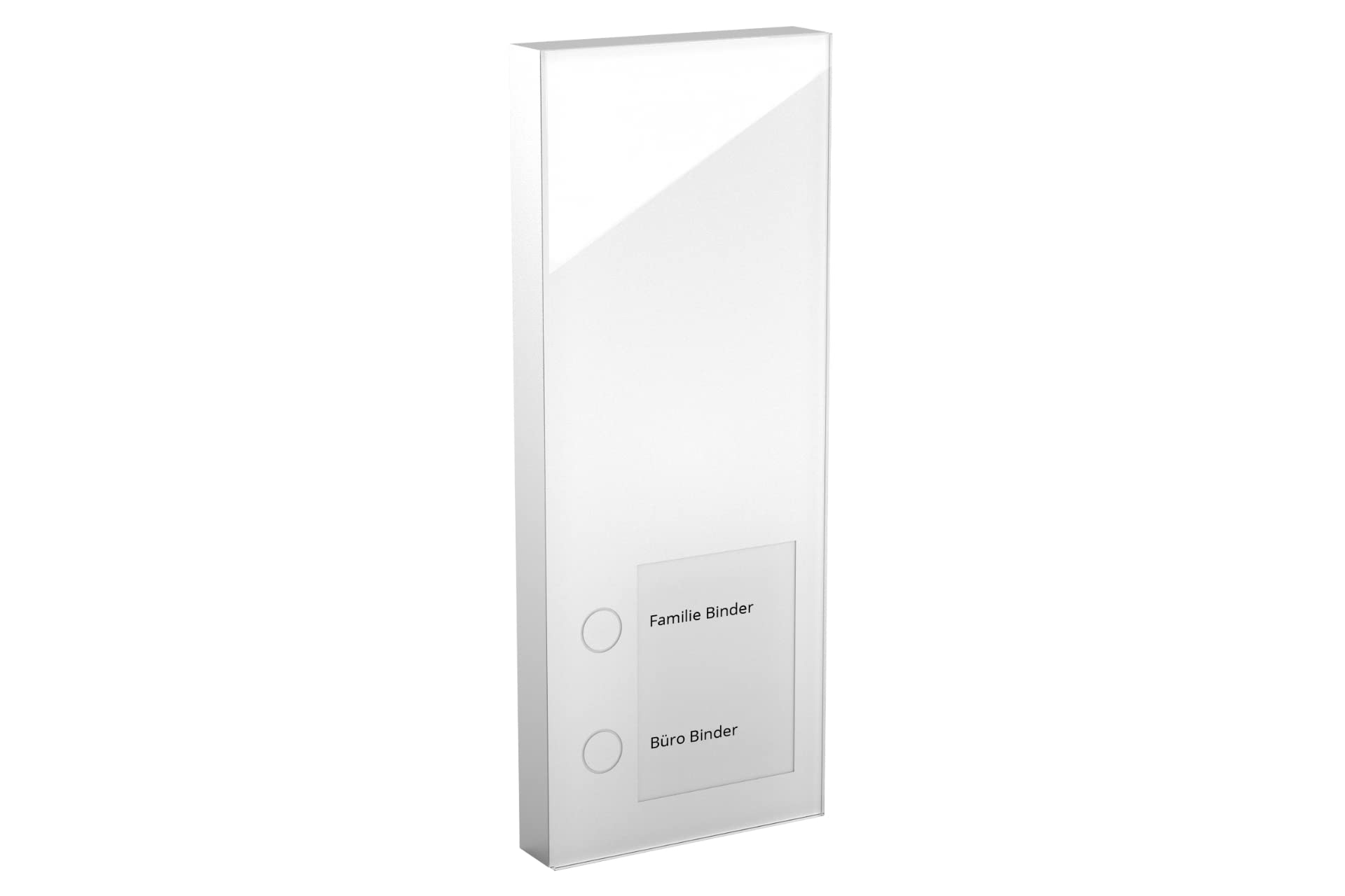 DoorLine Slim Door Intercom, Bell, Door Opener Can be Connected, House Phone and Mobile Phone as Intercom, Connection a/b 2-Wire, Surface-Mounted on Standard Flush-Mounted Socket, white, 150700