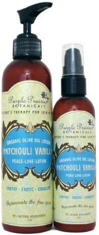 Patchouli Vanilla Organic Olive Oil Lotion 240ml
