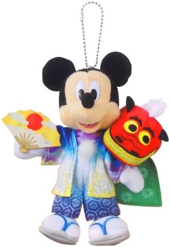 Amazon ミッキーマウス ぬいぐるみバッジ お正月 18年 元旦 着物 獅子舞 ディズニーリゾート限定 ぬいぐるみ ホビー