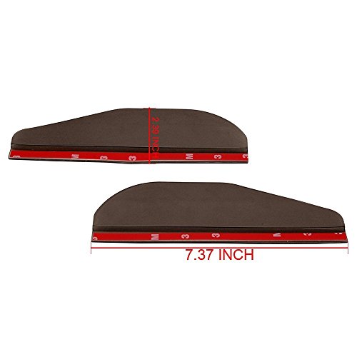 ZYHW Pair Smoke Flexible PVC Plastic Rear View Side Mirror Sun Visor Shade Rain Shield Board Universal For Car Truck