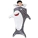 SINOGEM Shark Tail Blanket - Plush Animal Sleeping Bag Blanket Shark Toys for Kids by (Grey)