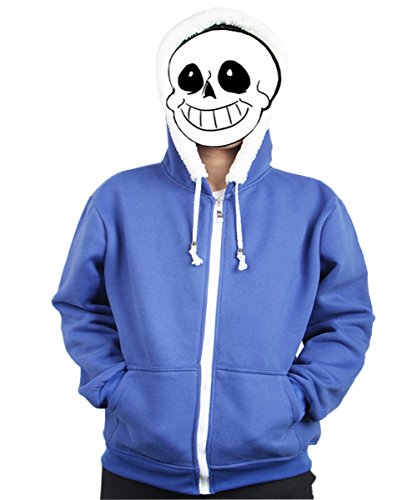 Blue Hoodie Hoodie Undertale Sans Skeleton With Blue Hoodie