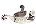 Kelly Silver Star Gold Triple Cross Youth Spurs