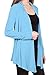 [DRSKIN] Women's Open - Front Long Sleeve Knit Cardigan (2XL, SkyBlue)