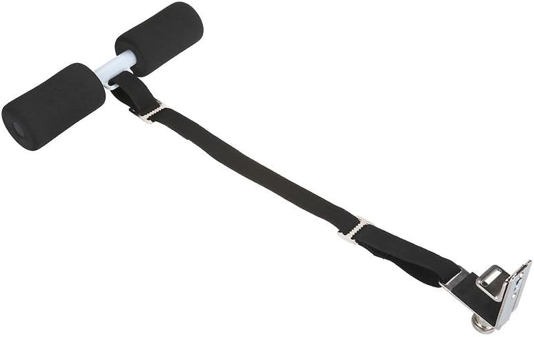 Sit Up Bar, Portable Fitness Exercise Bed Sit Up Bar for Weight Lose Abdominal Trainers Home Workout Sports Equipment (Black)
