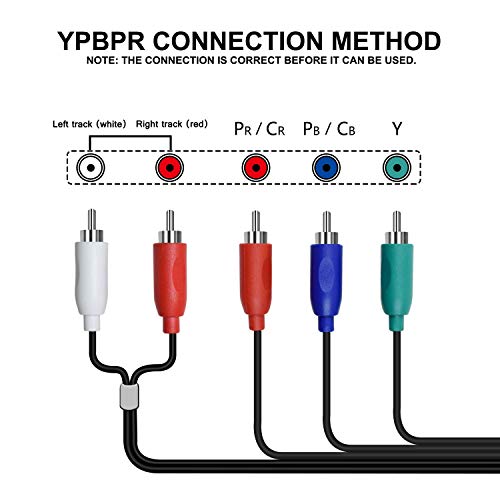 HDMI to Component Converter, HDMI to YPbPr Adapter Converter, HDMI to 5RCA RGB Converter for PC, Xbox, PS3, Roku, Fire Stick, Apple TV, DVD Players - Thumbnail 5