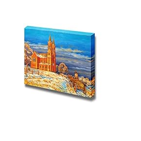 Canvas Prints Wall Art - Rural Winter Landscape - 12" x 18"