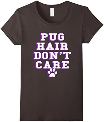 Womens Funny Dog Style Hair Animal Lover T Shirt Medium Asphalt