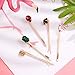 Lurrose Decorative Bobby Pins: 5pcs Colorful Gem Bobby Pins - Hair Clip for Women Hair Accessories (Mixed Style)