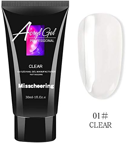 Newkelly Nail Extending Gel Lacquer Crystal Jelly UV Builder Gel for Nail Extension