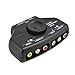 Optimal Shop- 2 Way Audio Video Switch Selector Box Splitter with RCA Cable for VCD/DVD/Video Camera/Recorder/Video Game
