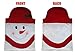 D-FantiX Snowman Christmas Chair Covers Set of 4, Holiday Dining Room Chair Back Covers Christmas Decorations