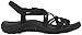 Skechers Women's Reggae Bahamas Toe Ring Sandal,Black Webbing,10 M US