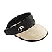 FLYNOVA Raffia Sun Visor Hat 100% Natural, Hand-Woven Madagascar Raffia Grass | Wide Brim UV Protection | Cool, Breathable Comfort/Adjustable Elastic Cord